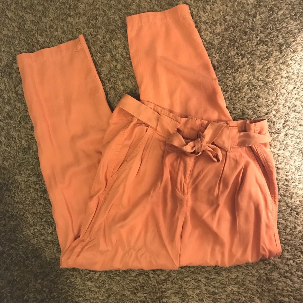 NWT Tie Waist Straight Leg Pants